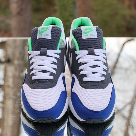 Nike Air Max 1 Essential Grey Hyper Blue - Picture 9 of 14